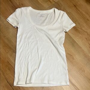 Talbots Women's Classic White Short Sleeve Tee
